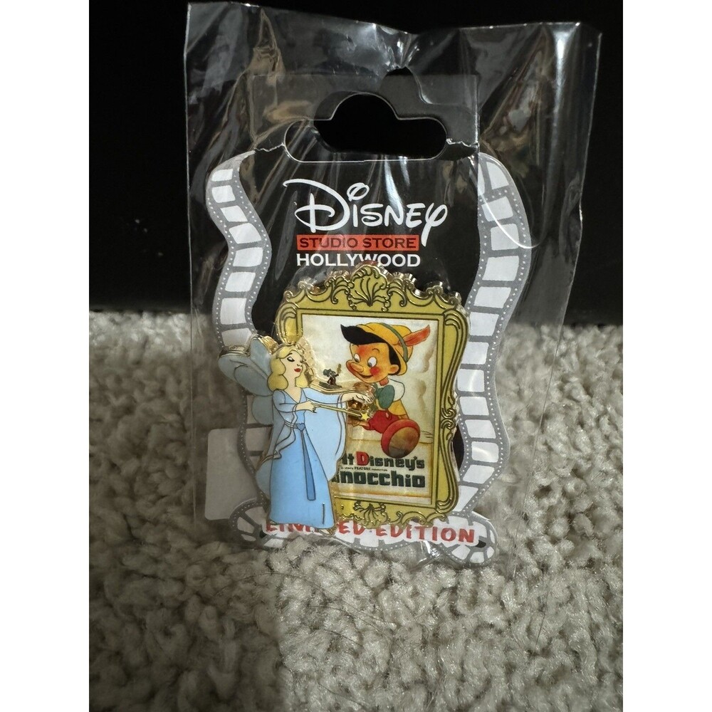 Disney D23 Expo 2024 DSSH DSF Classic Movie Posters Pinocchio Pin LE 400